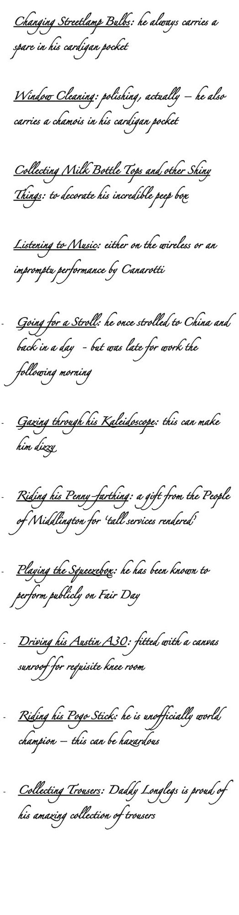 longlistofhobbies